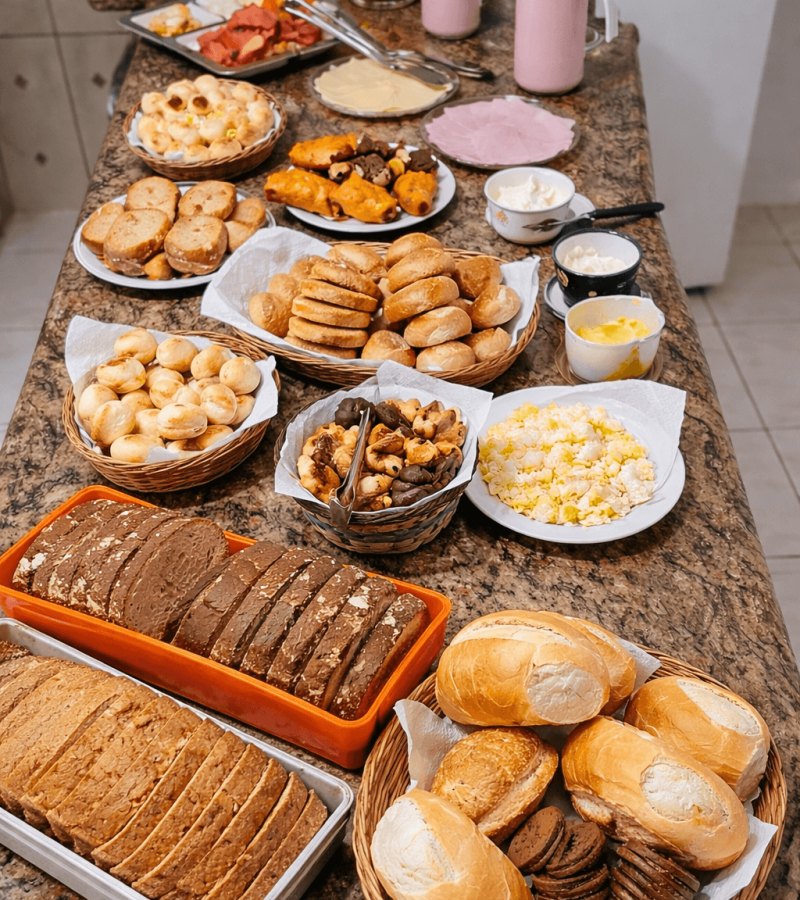 Café da manhã bolacha