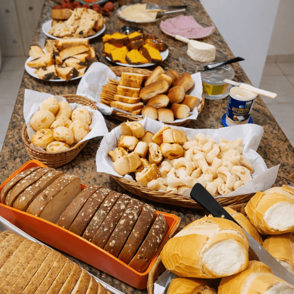 Café da manhã pães