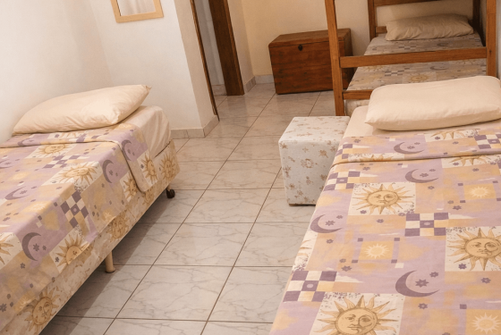 Quartos camas solteiro estampa